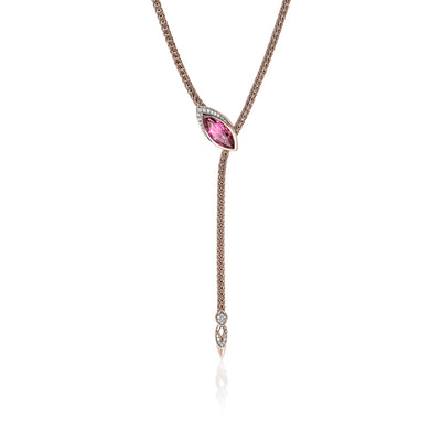 John Hardy Artisan Series Naga Pink Tourmaline Lariat Necklace - J.R.DUNN product