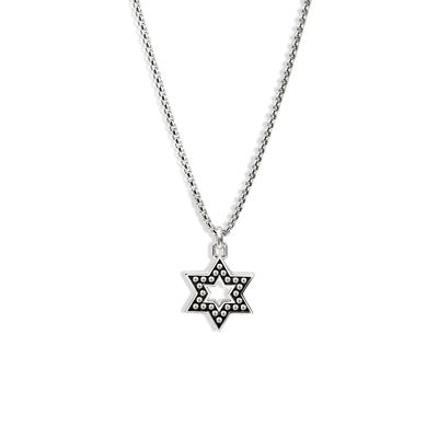 John Hardy Nailhead Silver Star of David Pendant Necklace - John Hardy  product