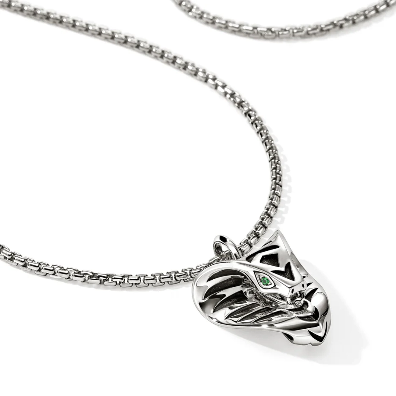 John Hardy Legends Cobra Tsavorite Pendant Necklace