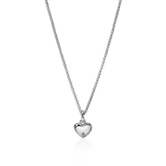 John Hardy Essentials Silver and Gold Heart Pendant Necklace