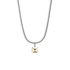 John Hardy Icon Stud Silver and Gold Pendant Necklace
