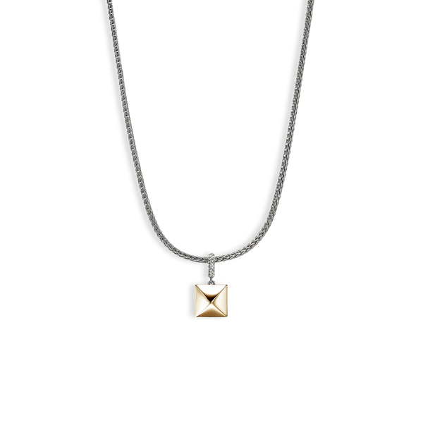 John Hardy Icon Stud Silver and Gold Pendant Necklace
