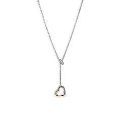 John Hardy Essential Silver Heart Lariat Necklace