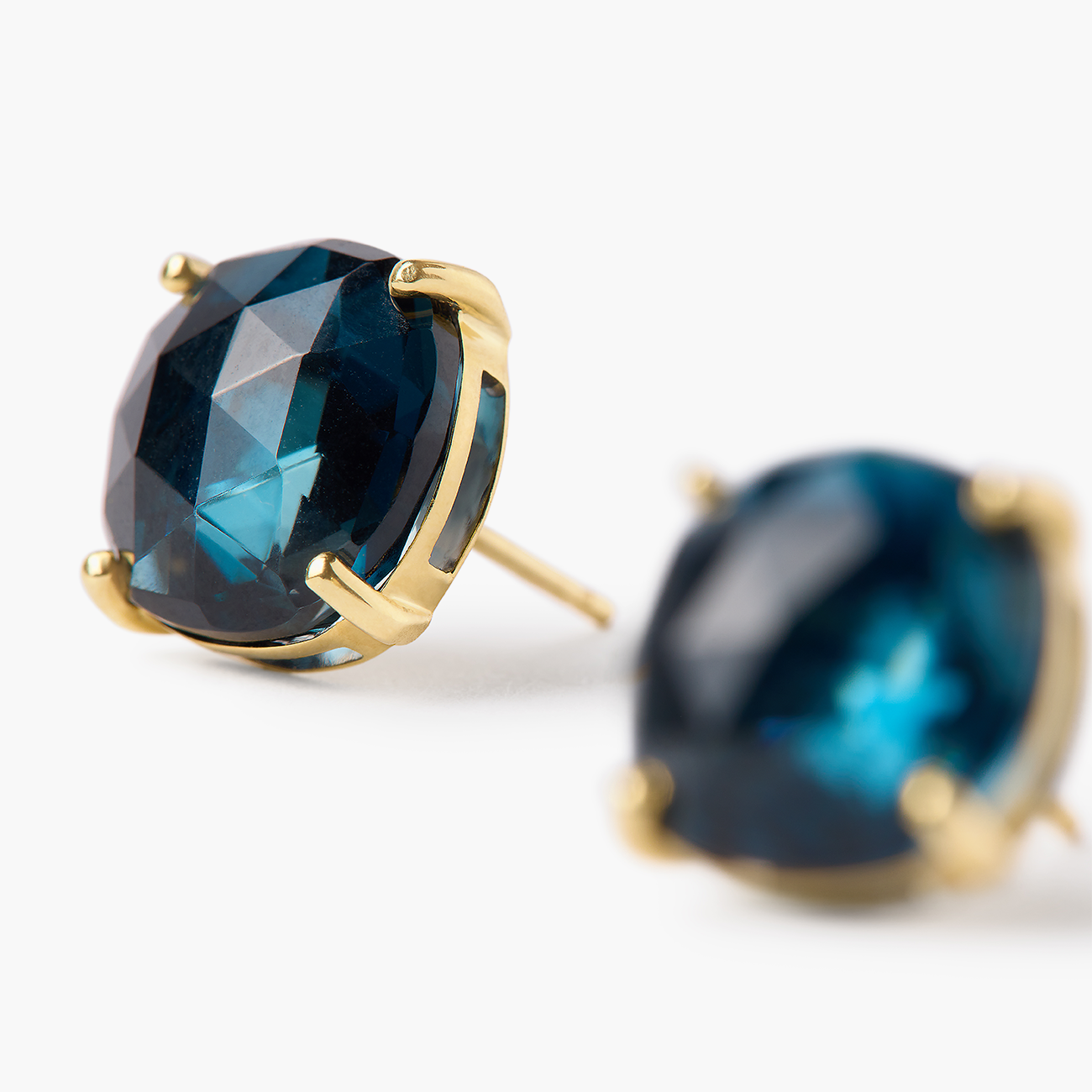Marco Bicego Jaipur Color London Blue Topaz Stud Earrings
