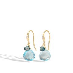 Marco Bicego Paradise Blue Topaz Drop Earrings