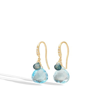 Marco Bicego Paradise Blue Topaz Drop Earrings - Marco Bicego  product