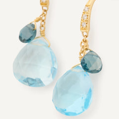 Marco Bicego Paradise Blue Topaz Drop Earrings