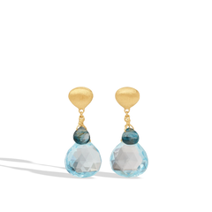 Marco Bicego Paradise Blue Topaz Drop Earrings