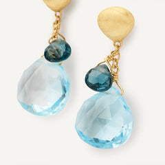 Marco Bicego Paradise Blue Topaz Drop Earrings