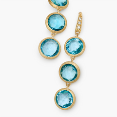 Marco Bicego Jaipur Color Blue Topaz Drop Earrings