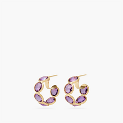 Marco Bicego Jaipur Color Amethyst Hoop Earrings