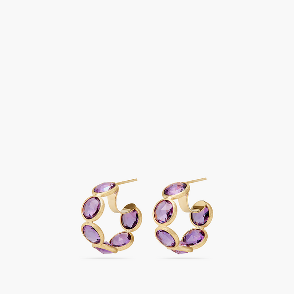 Marco Bicego Jaipur Color Amethyst Hoop Earrings