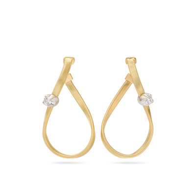 Marco Bicego Twisted Diamond Marrakech Hoop Earrings - Marco Bicego product