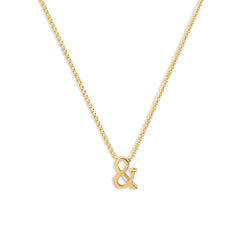 Helena Rose Slide-On Ribbed Ampersand Pendant