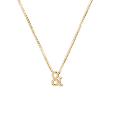 Helena Rose Slide-On Ribbed Ampersand Pendant Necklace - J.R.DUNN product