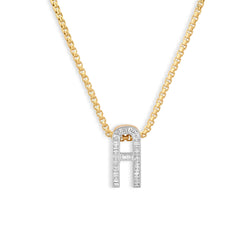 Helena Rose Grandsize Diamond Encrusted Initial Pendant