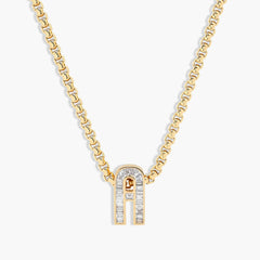 Helena Rose Slide-On Petite Diamond Encrusted Initial