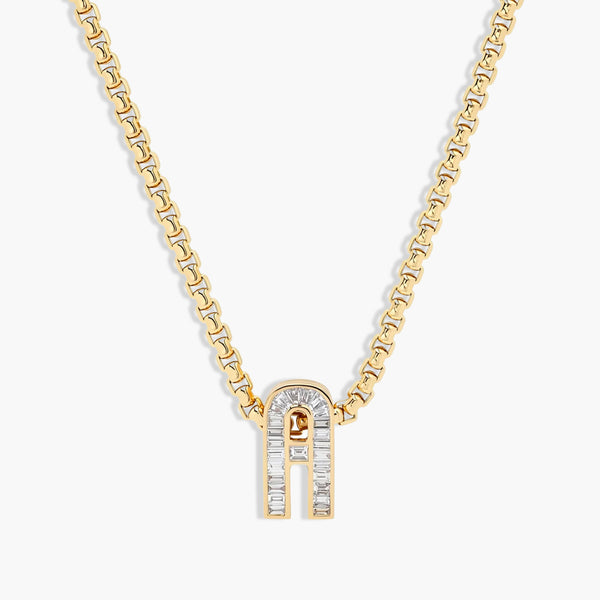 Helena Rose Slide-On Petite Diamond Encrusted Initial