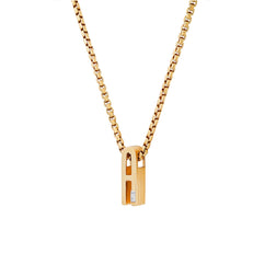 Helena Rose Slide-On Ribbed Initial Pendant