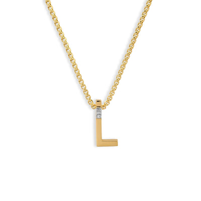 Helena Rose Slide-On Grandsize Ribbed Initial Pendant - Helena Rose product