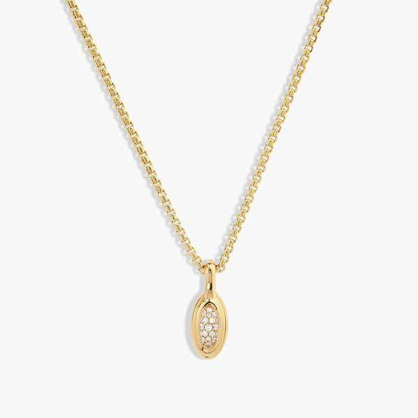 Helena Rose Diamond Pavé Current Drop Pendant Necklace