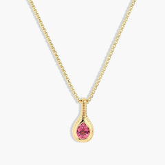 Helena Rose Ripple Pink Tourmaline Pendant