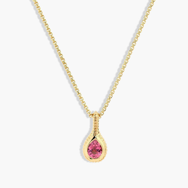 Helena Rose Ripple Pink Tourmaline Pendant