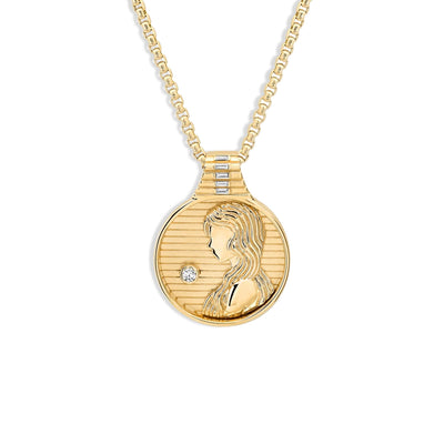 Helena Rose Zodiac Medallion Pendant Necklace - J.R.DUNN product