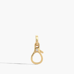 Helena Rose Round Diamond Lobster Clasp Pendant