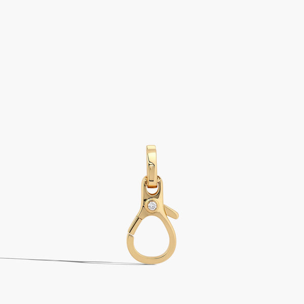 Helena Rose Round Diamond Lobster Clasp Pendant