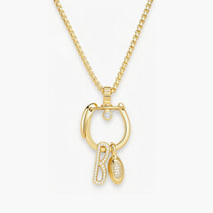 Helena Rose Hardware Diamond Solitaire Keychain