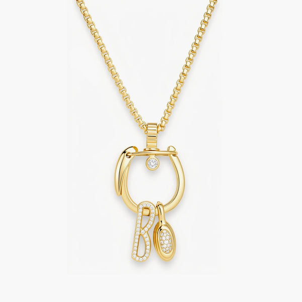 Helena Rose Hardware Diamond Solitaire Keychain