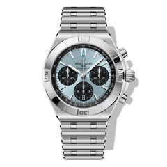 Breitling Chronomat B01 42 Steel and Platinum - Ice Blue Dial