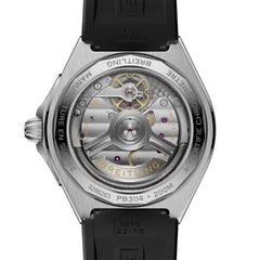 Breitling Chronomat B31 40 Platinum on Rubber Strap - Ice Dial