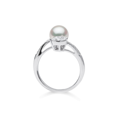 Yoko London Starlight Pearl and Diamond Lumina Ring