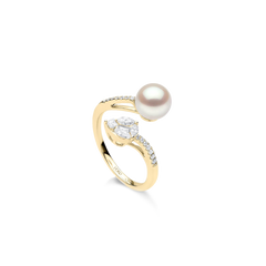 Yoko London Starlight Pearl and Diamond Lumina Ring