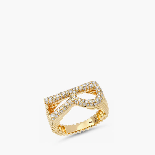 Helena Rose Bombe Diamond Initial Ring