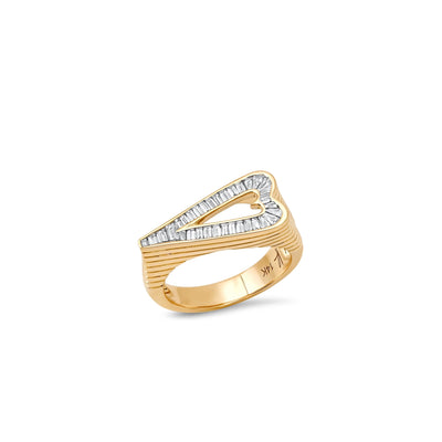 Helena Rose Grandsize Diamond Encrusted Heart Ring - Helena Rose product