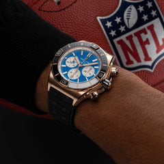 Breitling Super Chronomat B01 44 Detroit Lions Red Gold Watch