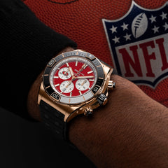 Breitling Super Chronomat B01 44 San Francisco 49ers Red Gold Watch
