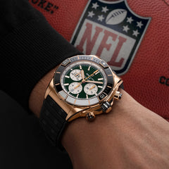Breitling Super Chronomat B01 44 Green Bay Packers Red Gold Watch