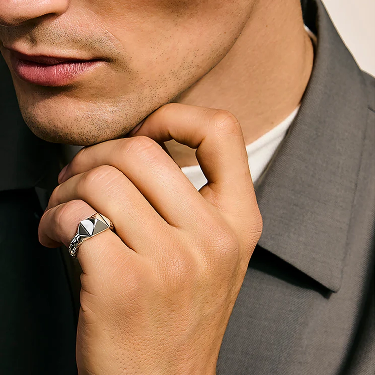 John Hardy Icon Stud 9mm Silver Ring