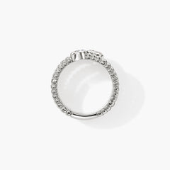 John Hardy Lovestruck Heishi Silver Diamond Ring