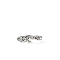 John Hardy Naga Diamond Pavé Single Row Ring
