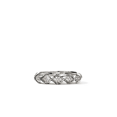 John Hardy Naga Silver Diamond Pavé 4.5mm Band Ring