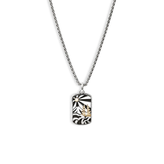 John Hardy Legends Gold and Silver Tag Necklace