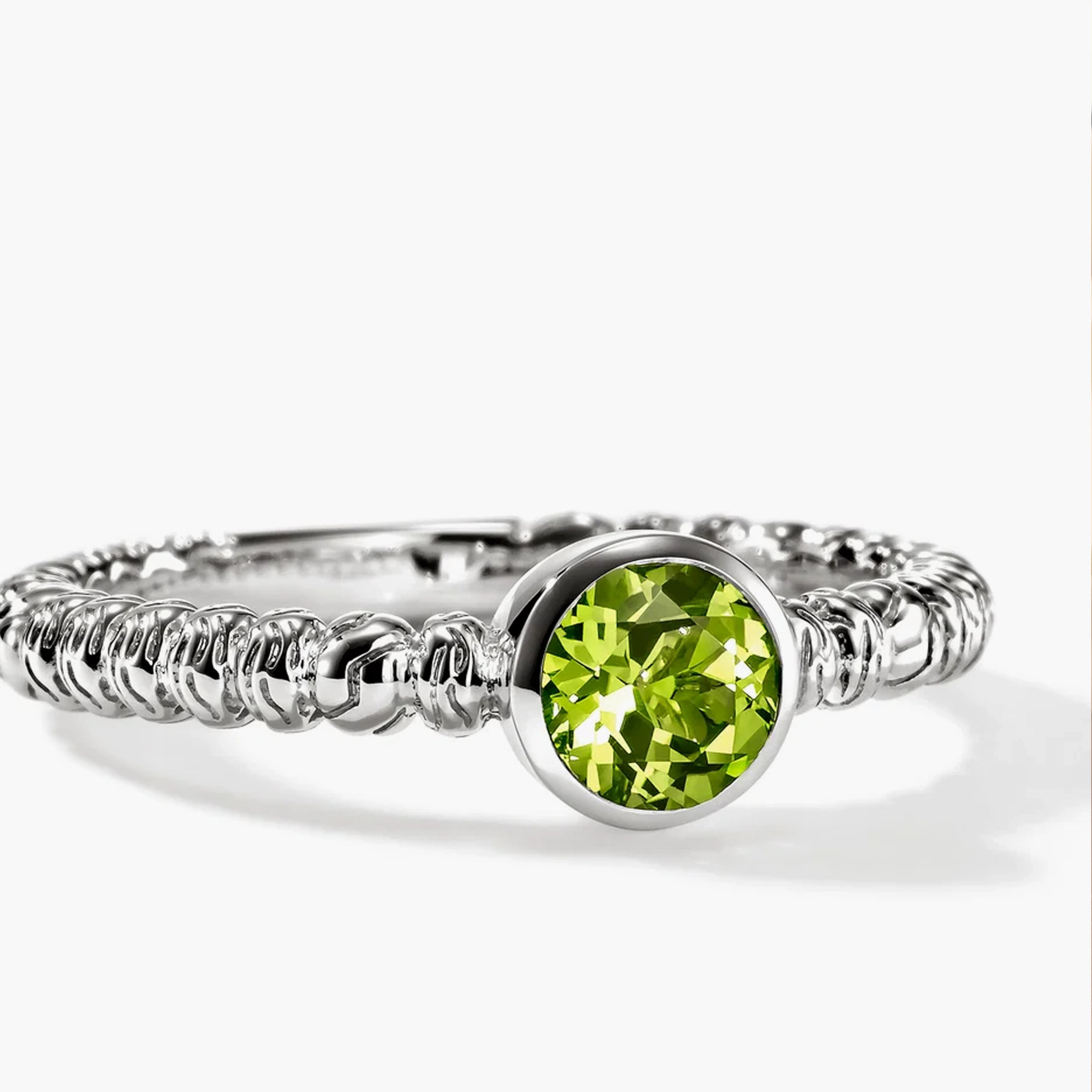 John Hardy Heishi Gem Peridot Ring