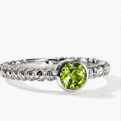 John Hardy Heishi Gem Peridot Ring