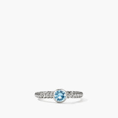 John Hardy Heishi Gem Swiss Blue Topaz Ring