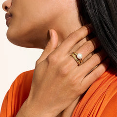 John Hardy Essential Gold Pearl Ring